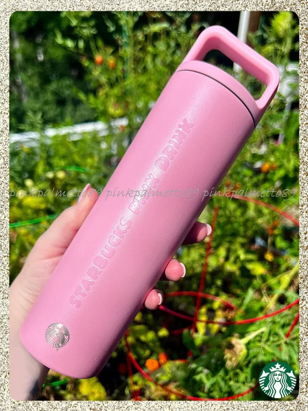 ✨🍓 NWT 2026 Starbucks x Miir 'Pink Drink' Strawberry SS 20oz Water Bottle